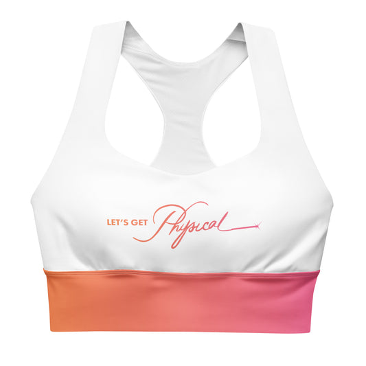 Let's Get Physical Sports Bra Sunrise White