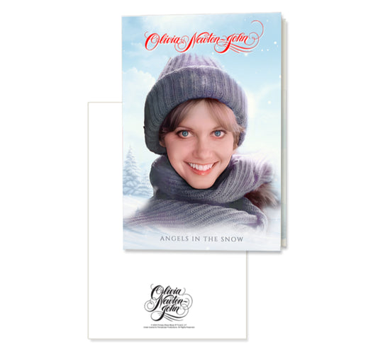 Angels in the Snow Holiday Greeting Card + Envelope