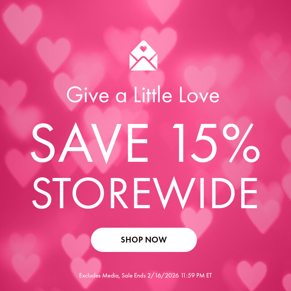 Give a little love Save 15% storewide. Shop  Now. Excludes Media, sale ends 2/16/2026 11:59 PM ET. 