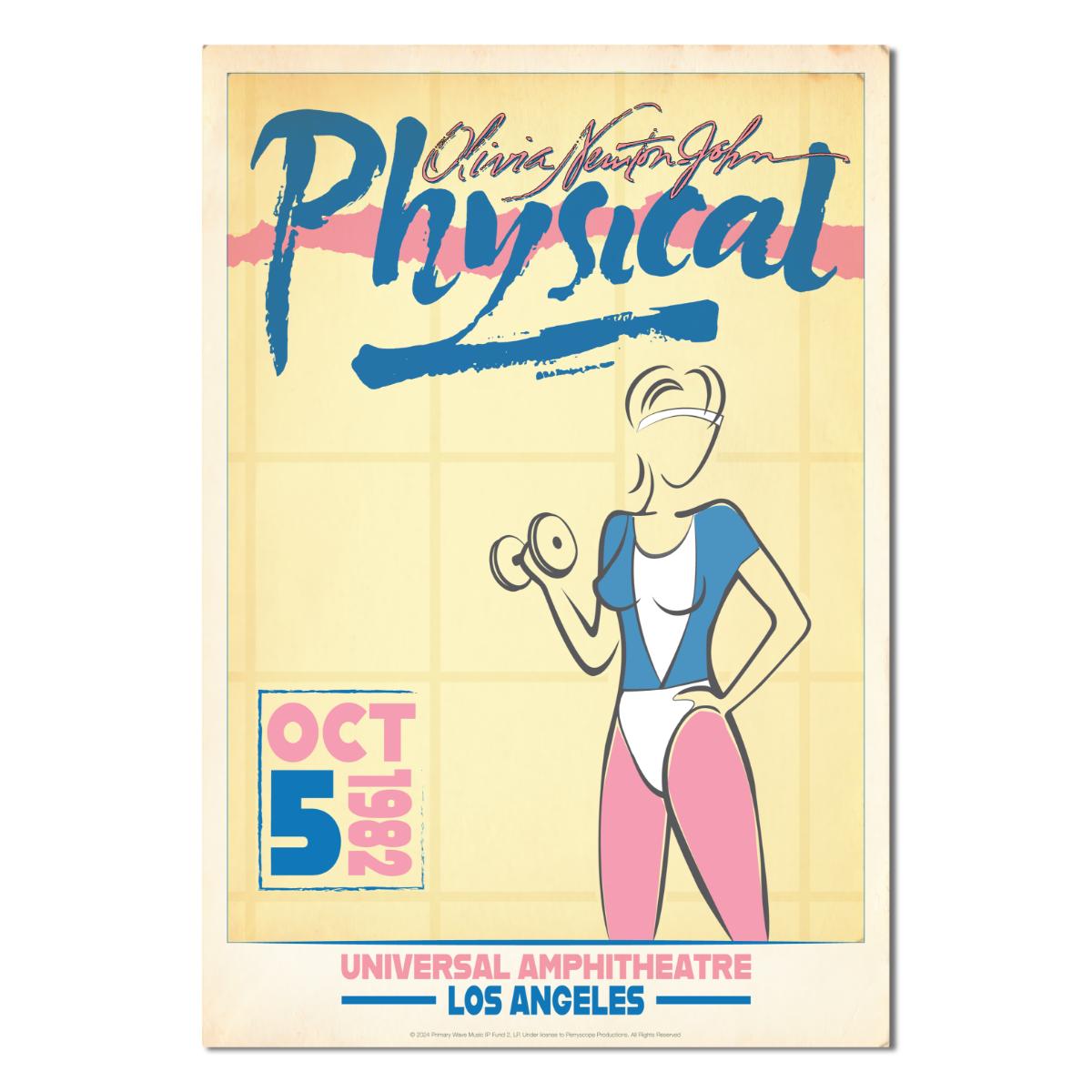 Olivia Newton-John, Physical Concert Poster