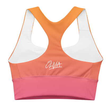 Let's Get Physical Sports Bra Sunrise Gradient