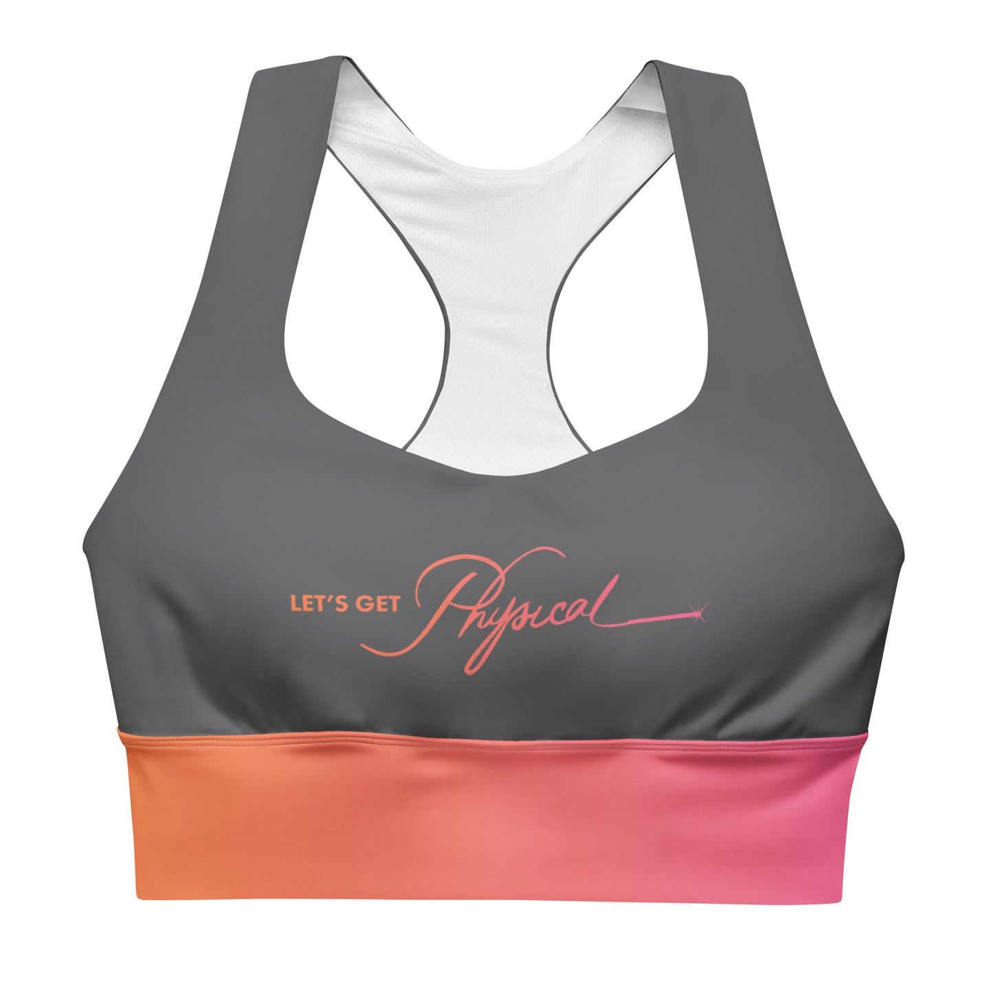 Let's Get Physical Sports Bra Sunrise Grey