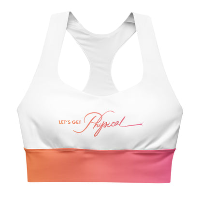 Let's Get Physical Sports Bra Sunrise White