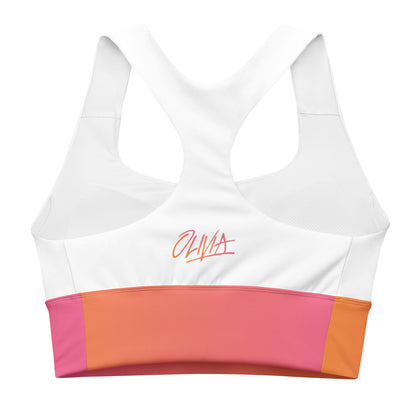 Let's Get Physical Sports Bra Sunrise White