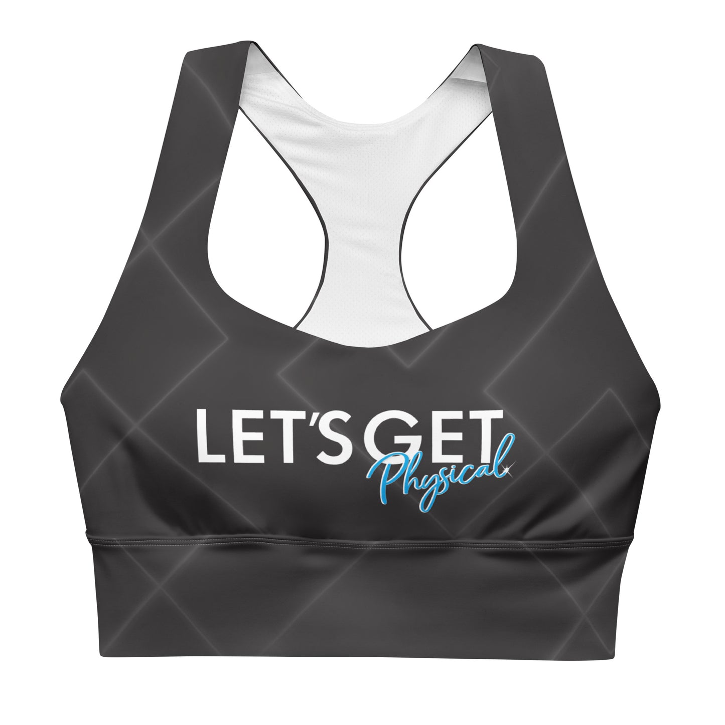 Let's Get Physical Retro Black Sports Bra