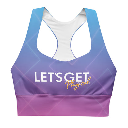 Olivia Newton John Let's Get Physical Retro Gradient Sports Bra