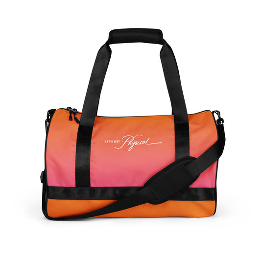 Let's Get Physical Gym Bag Sunrise Gradient