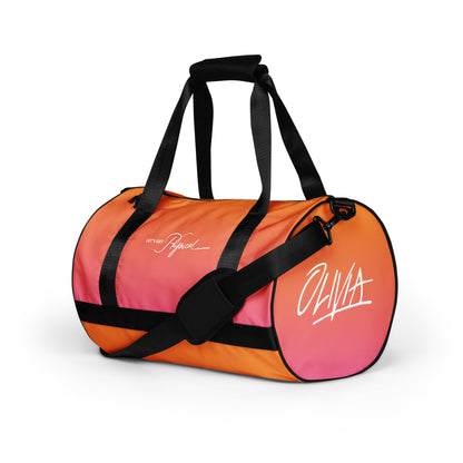 Let's Get Physical Gym Bag Sunrise Gradient