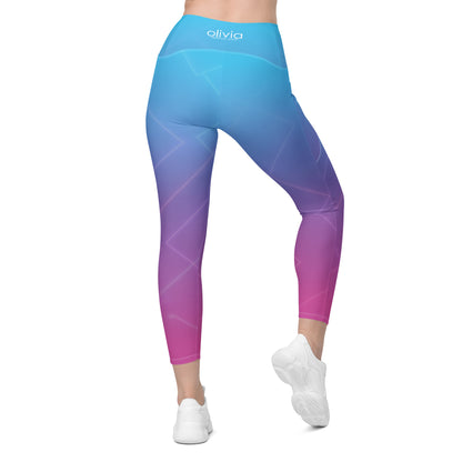 Olivia Newton John Let's Get Physical Pocket Legging Retro Gradient