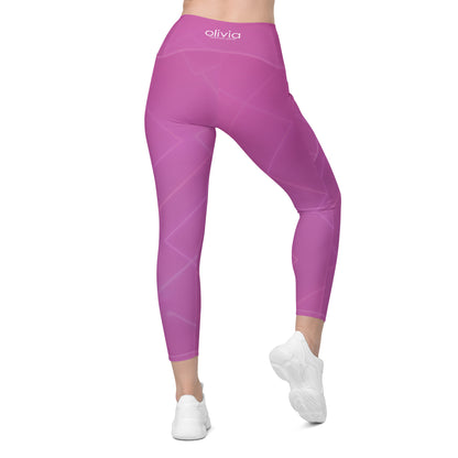 Let's Get Physical Pocket Legging Retro Purple