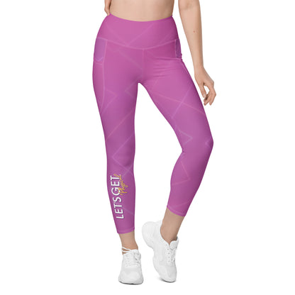 Let's Get Physical Pocket Legging Retro Purple