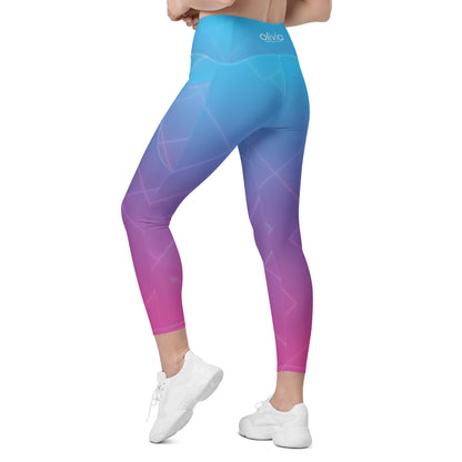 Olivia Newton John Let's Get Physical Pocket Legging Retro Gradient