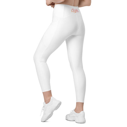 Let's Get Physical Pocket Legging Sunrise White