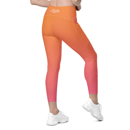 Let's Get Physical Pocket Legging Sunrise Gradient