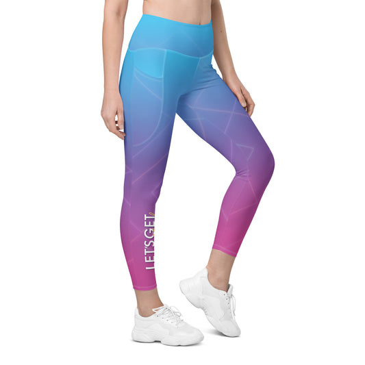 Olivia Newton John Let's Get Physical Pocket Legging Retro Gradient