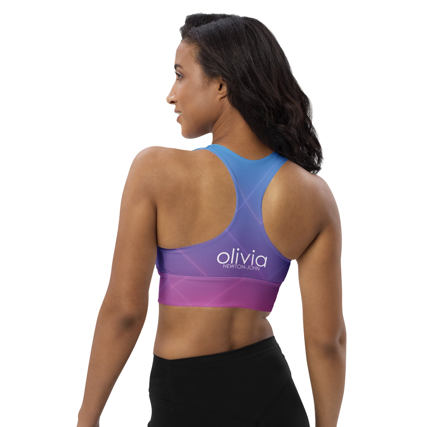 Olivia Newton John Let's Get Physical Retro Gradient Sports Bra