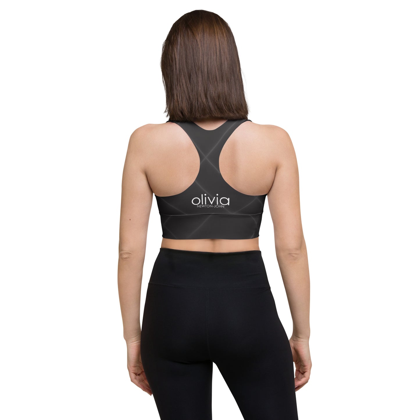 Let's Get Physical Retro Black Sports Bra