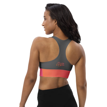 Let's Get Physical Sports Bra Sunrise Grey