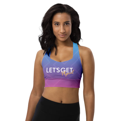 Olivia Newton John Let's Get Physical Retro Gradient Sports Bra