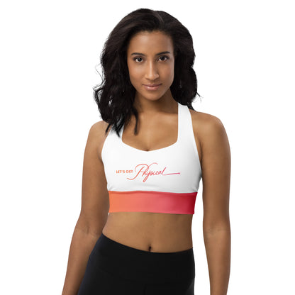 Let's Get Physical Sports Bra Sunrise White