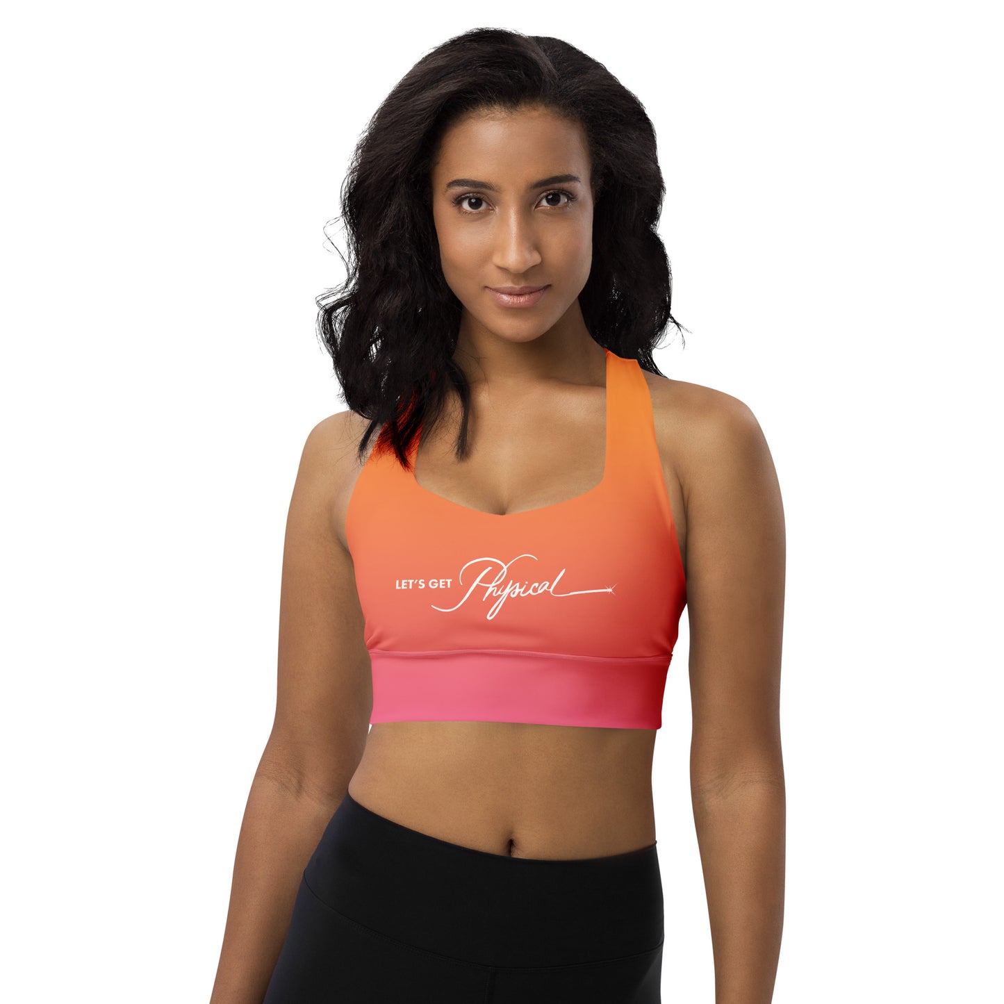 Let's Get Physical Sports Bra Sunrise Gradient