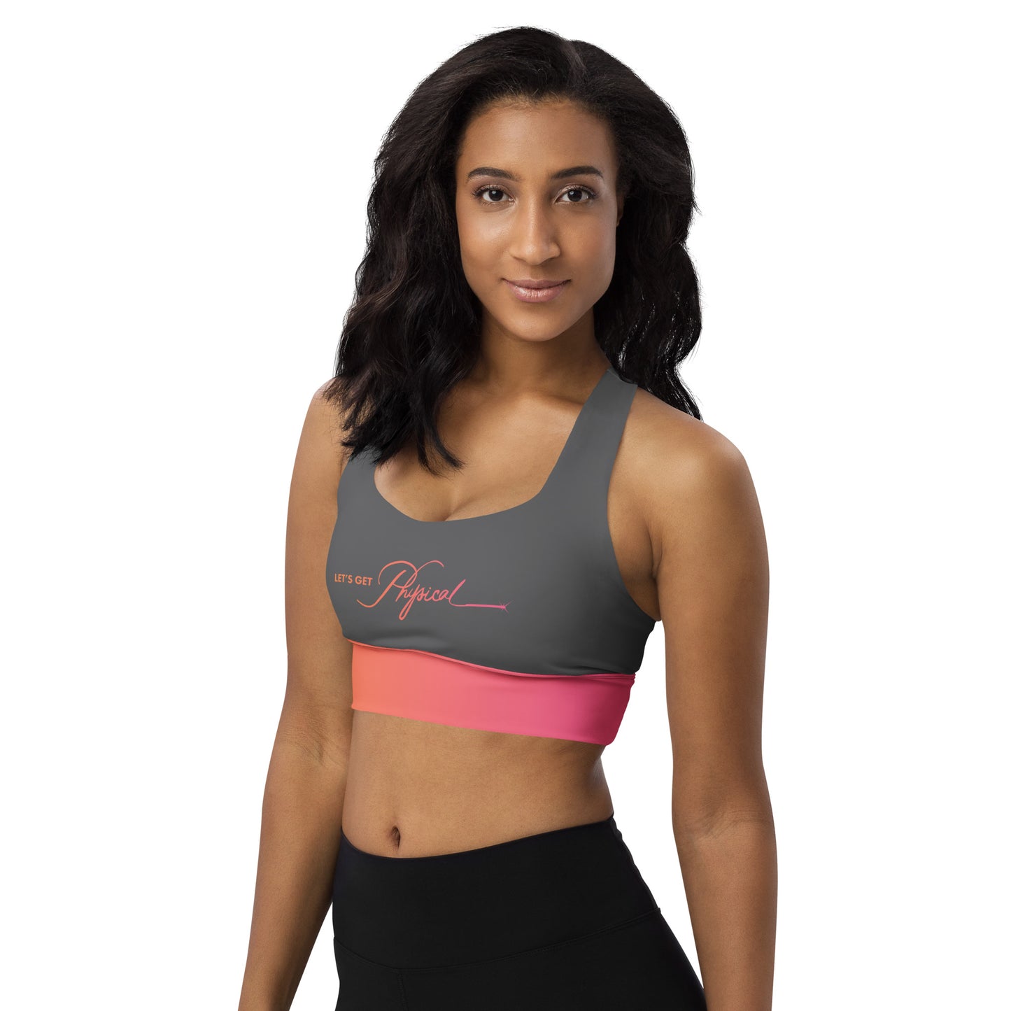 Let's Get Physical Sports Bra Sunrise Grey