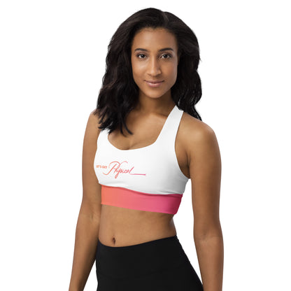 Let's Get Physical Sports Bra Sunrise White