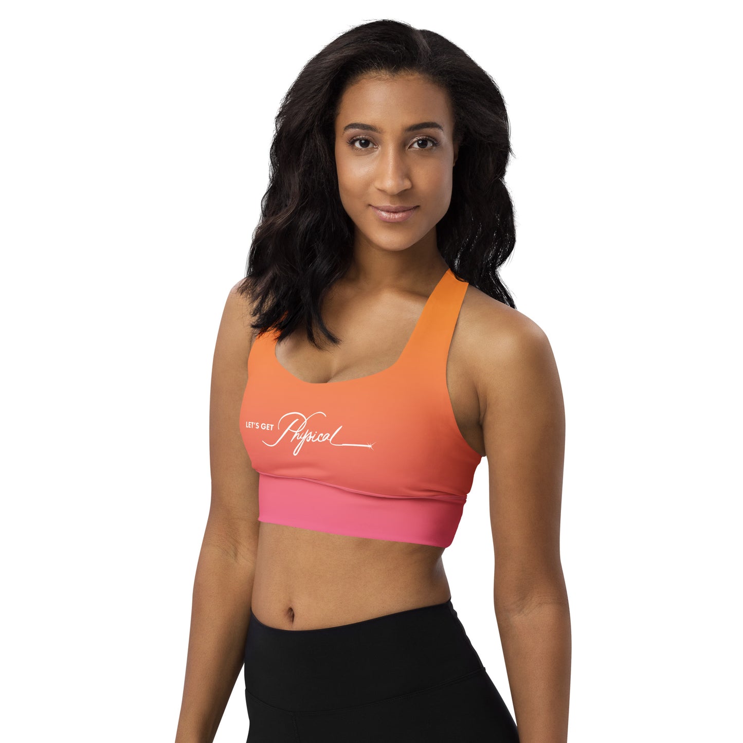 Let's Get Physical Sports Bra Sunrise Gradient