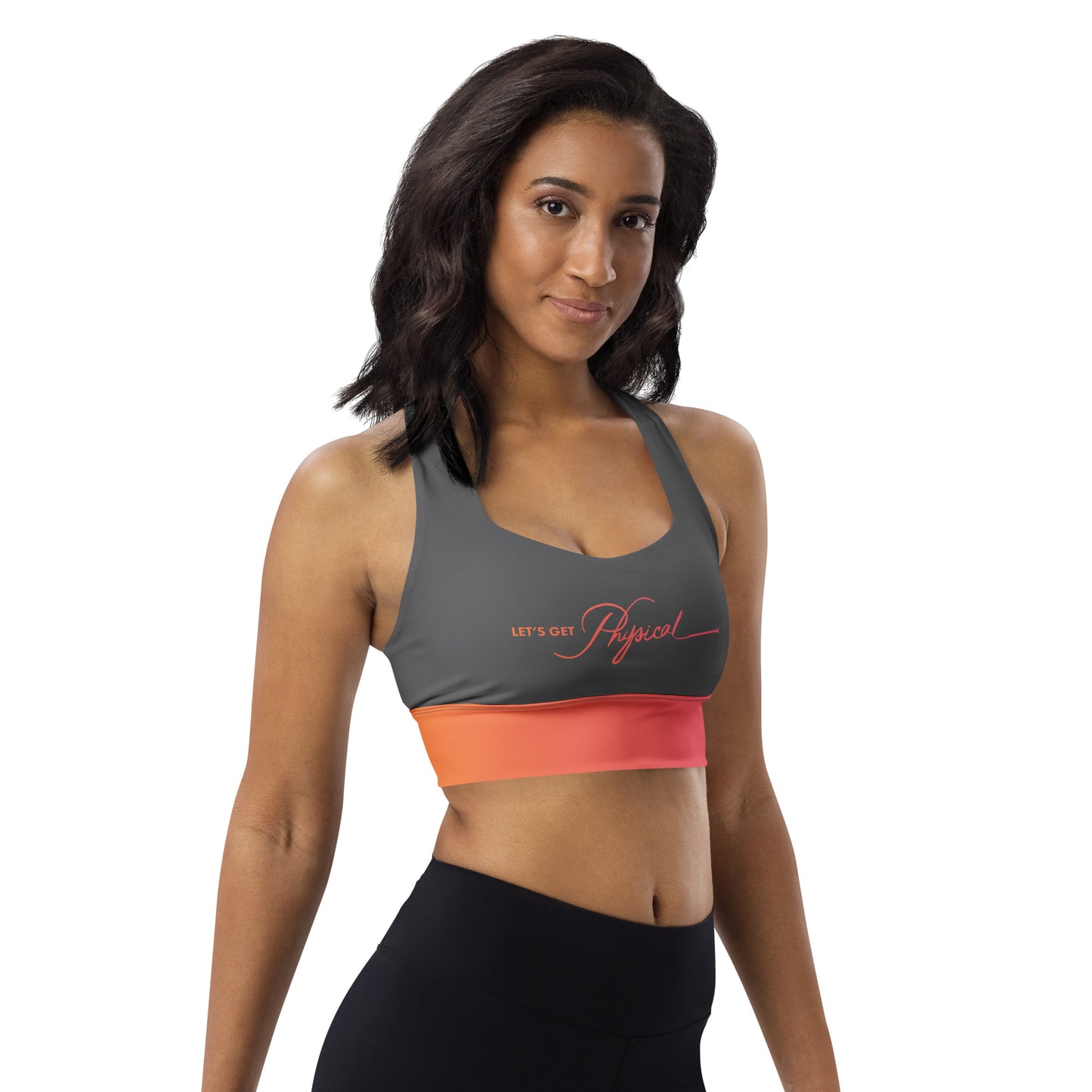 Let's Get Physical Sports Bra Sunrise Grey