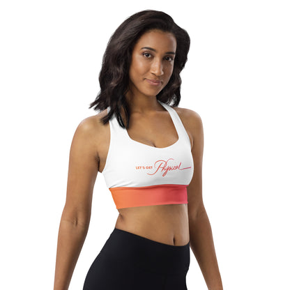 Let's Get Physical Sports Bra Sunrise White