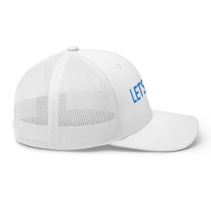 Let's Get Physical Trucker Hat Retro White