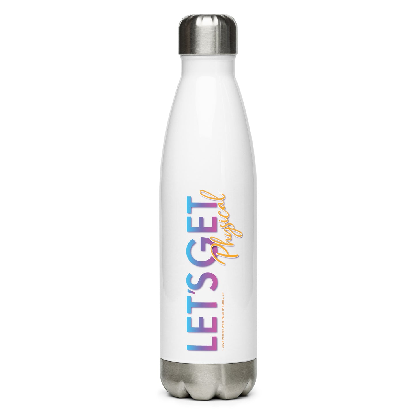 Let's Get Physical Water Bottle Retro Gradient