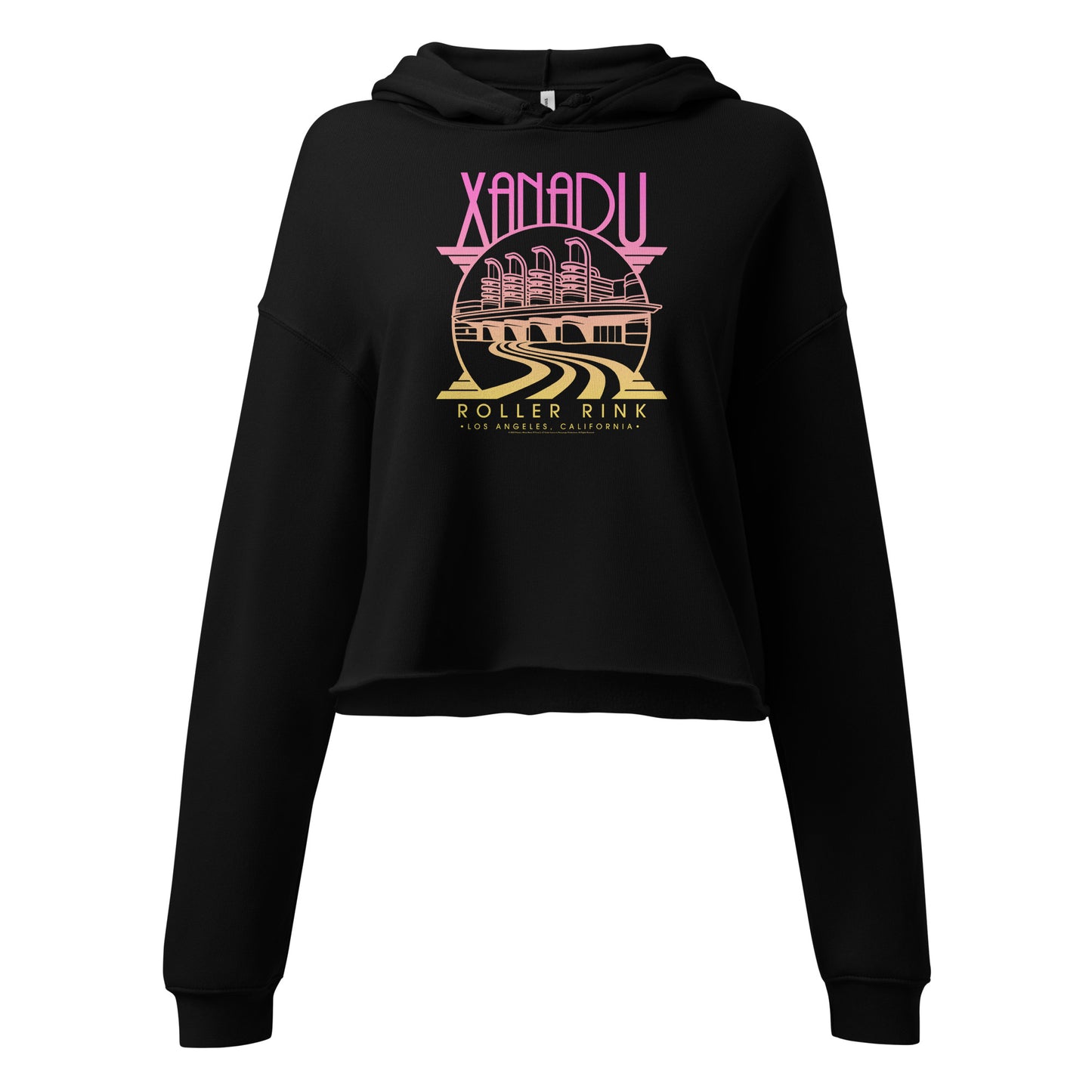 Pink Gradient Xanadu Cropped Hoodie