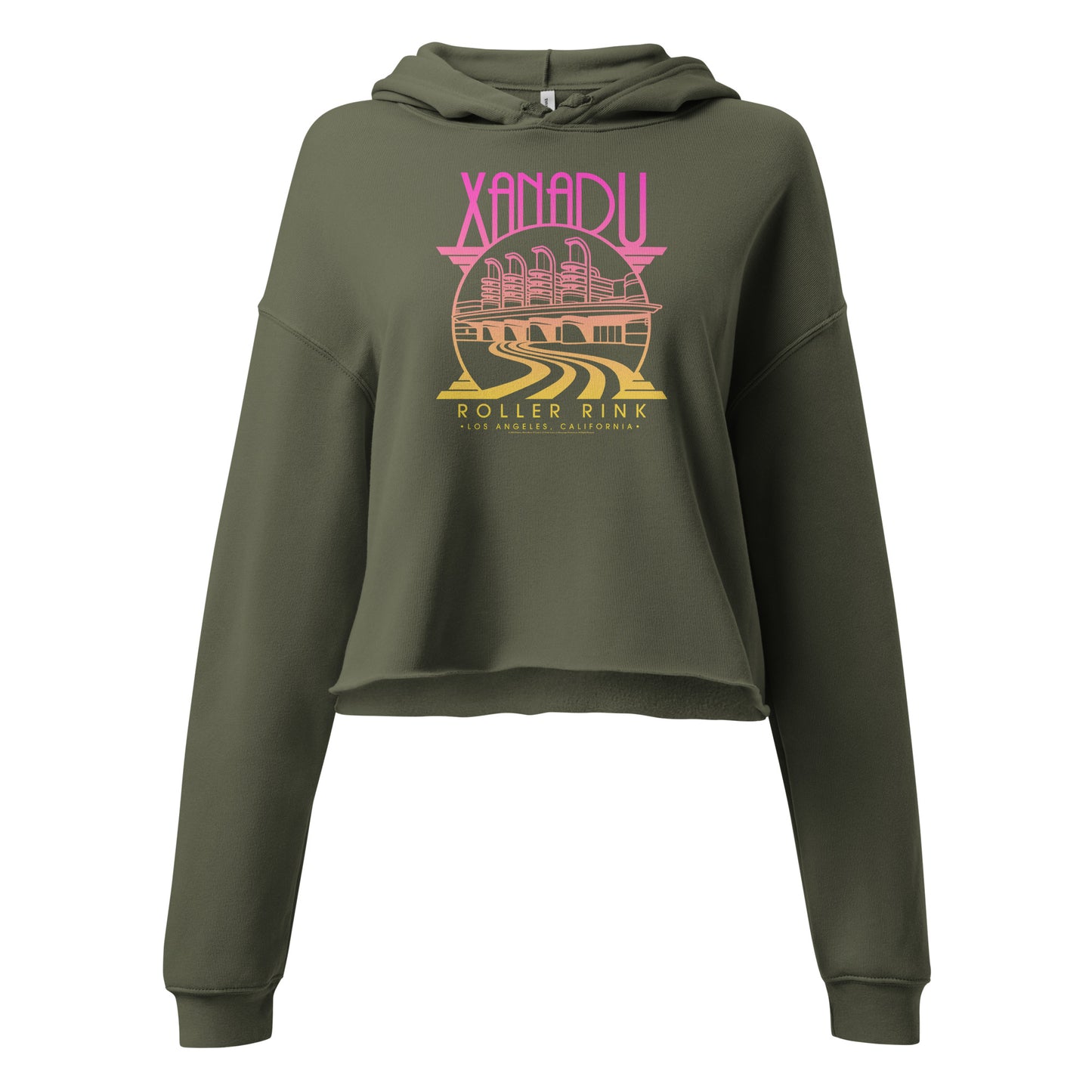 Pink Gradient Xanadu Cropped Hoodie
