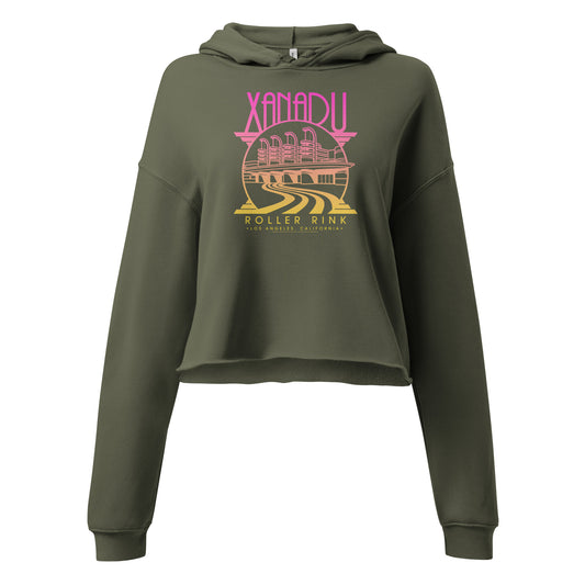 Pink Gradient Xanadu Cropped Hoodie