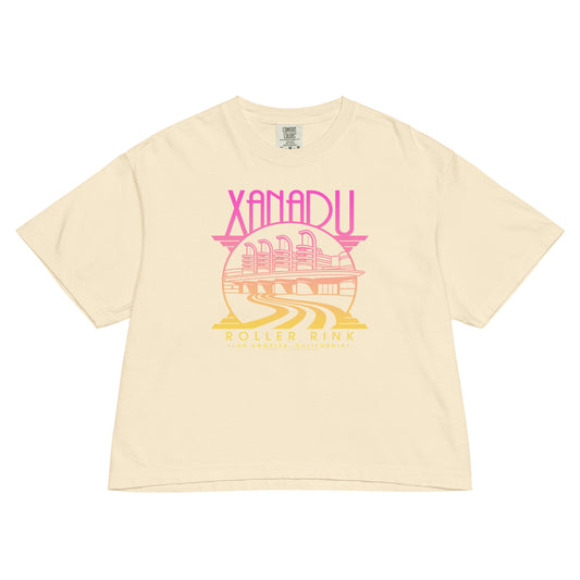 Pink Gradient Xanadu Boxy Women's T-Shirt